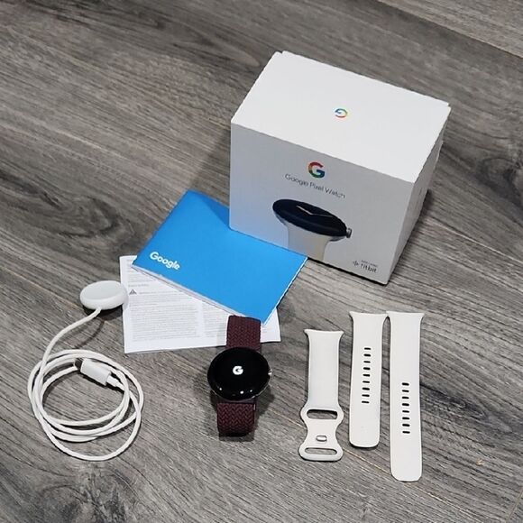 Google Pixel Watch 2 W/New Extra Brown Cloth Stretch Band main image 7